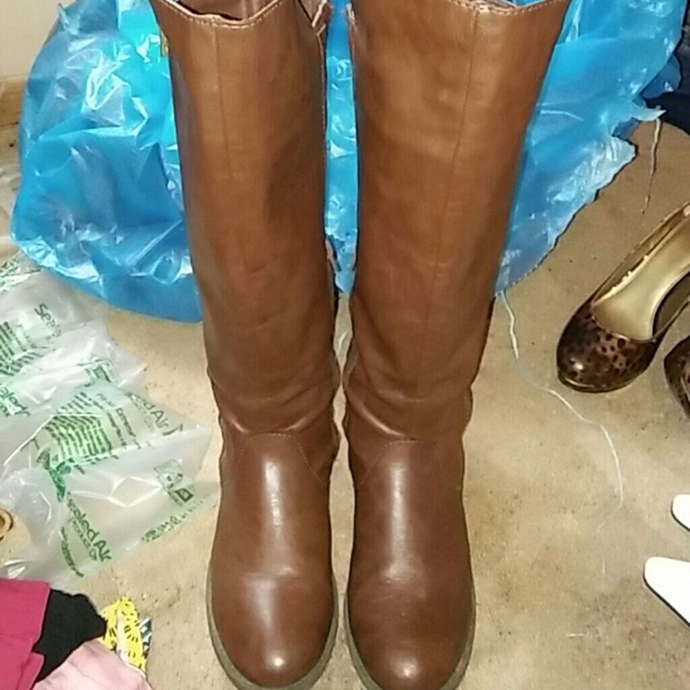 Sz 8 1/2 drk brwn riding boots by Mossimo - Picture 1 of 5